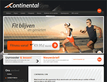 Tablet Screenshot of continentalgym.be